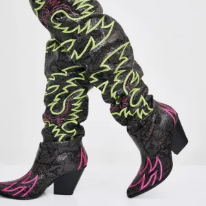 ATOMIC ON THE RUN BANDIT Cowgirl Boots ( BRAND NEW !!!! )