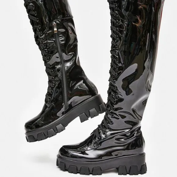 AZALEA WANG THE ULTIMATE EXCISION  Knee High Boots ( BRAND NEW !!! )