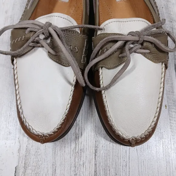 Bacco Bucci Studio Driving Moccasin Brown Leather Loafers Boat Shoes #1148