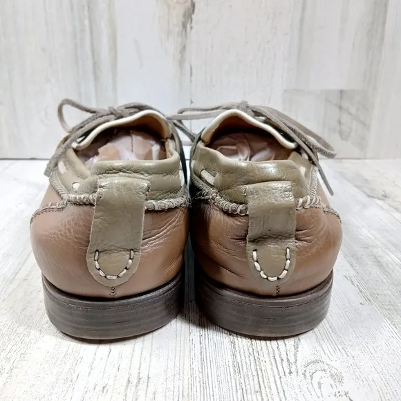 Bacco Bucci Studio Driving Moccasin Brown Leather Loafers Boat Shoes #1148
