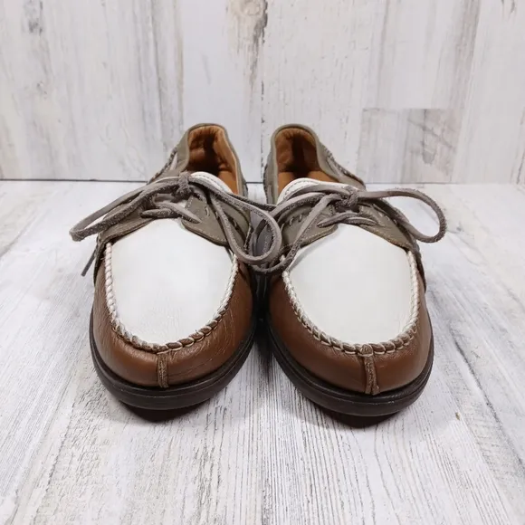 Bacco Bucci Studio Driving Moccasin Brown Leather Loafers Boat Shoes #1148