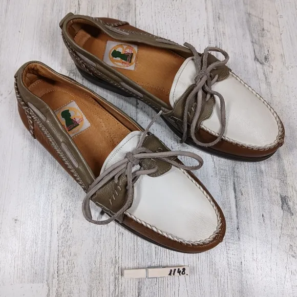 Bacco Bucci Studio Driving Moccasin Brown Leather Loafers Boat Shoes #1148