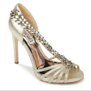 Badgley Mischka Emma II embellished sandals 8