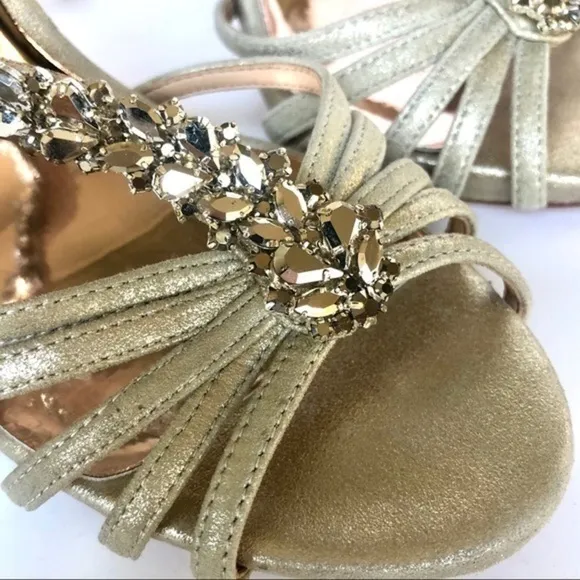 Badgley Mischka Emma II embellished sandals 8