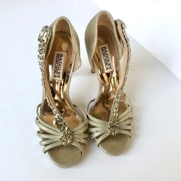 Badgley Mischka Emma II embellished sandals 8