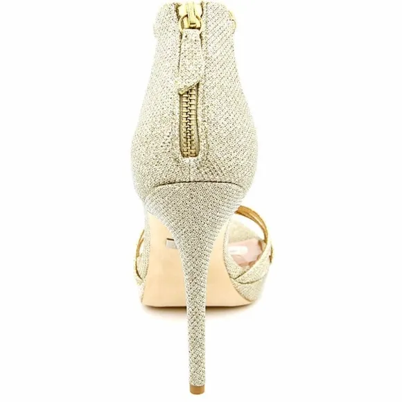 Badgley Mischka Gold Sandals NWOB