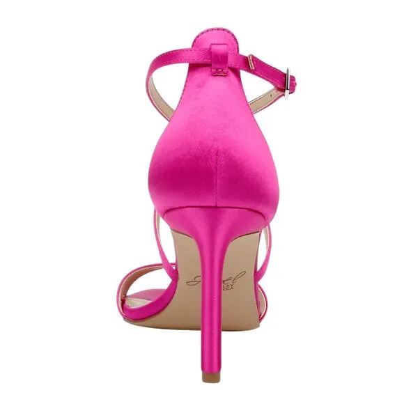 Badgley Mischka Women's Dimitra Strappy Stiletto Evening Sandals Pink Size 6 1/2