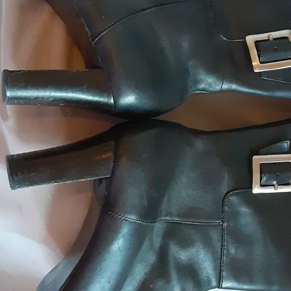 Badolondo black leather calf buckle boot