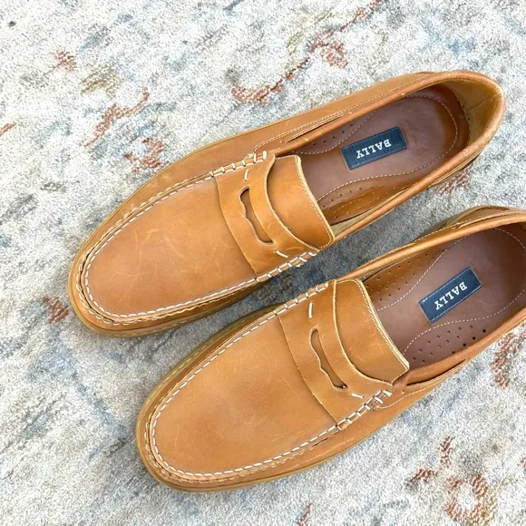 Bally Mens Penny Loafers Sz 12