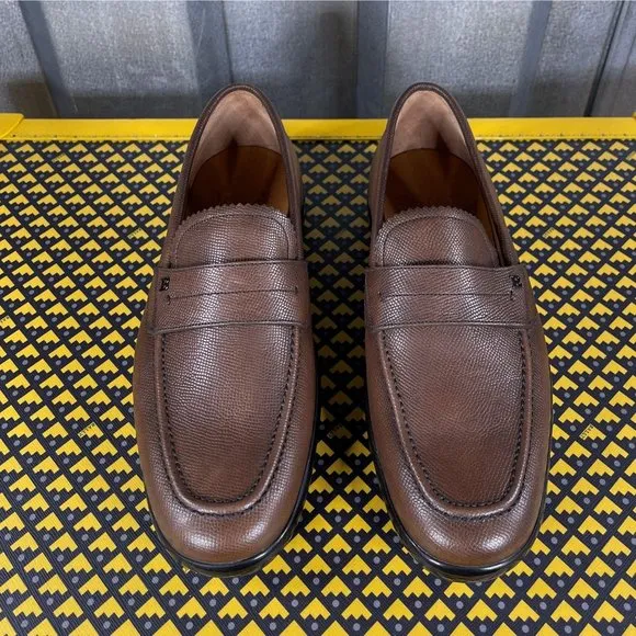 Bally Milno Coffee Leather Loafers  US 6