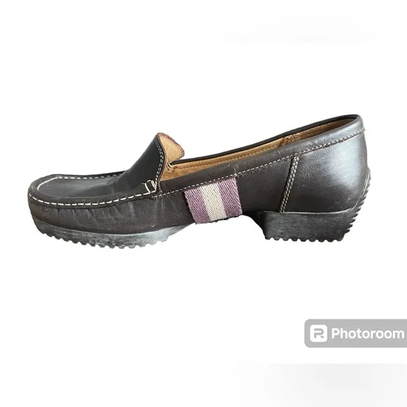Bally Of Switzerland Delos Chocolate Brown Driving Loafers Size 37.5