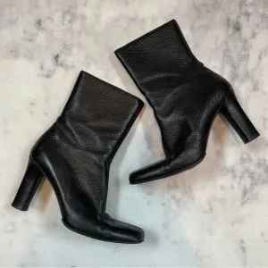 Bally Travia Black Pebbled Leather Boots