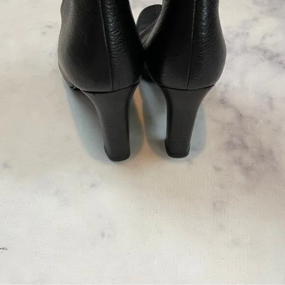 Bally Travia Black Pebbled Leather Boots