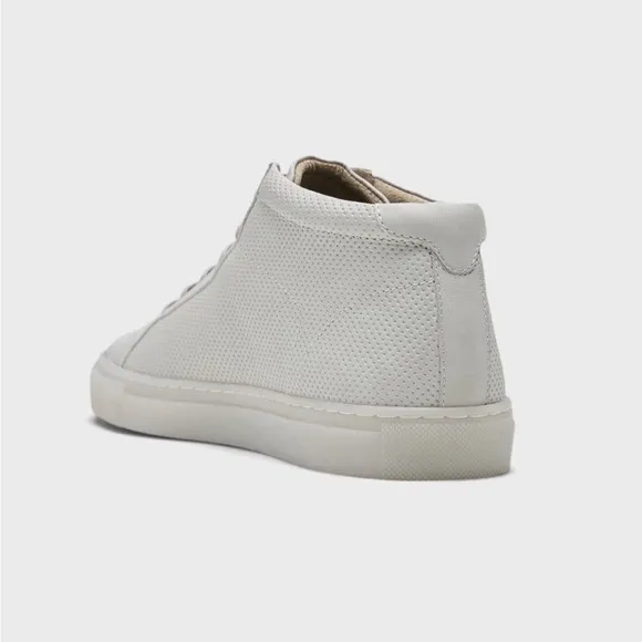 Banana Republic RICHERD PERFORATED LEATHER MID-TOP SNEAKER