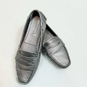 Banana Republic Silver Studded Penny Loafers