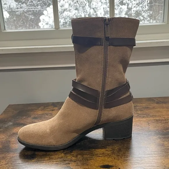 Bandolino Ursal Mid Calf Strappy Boots