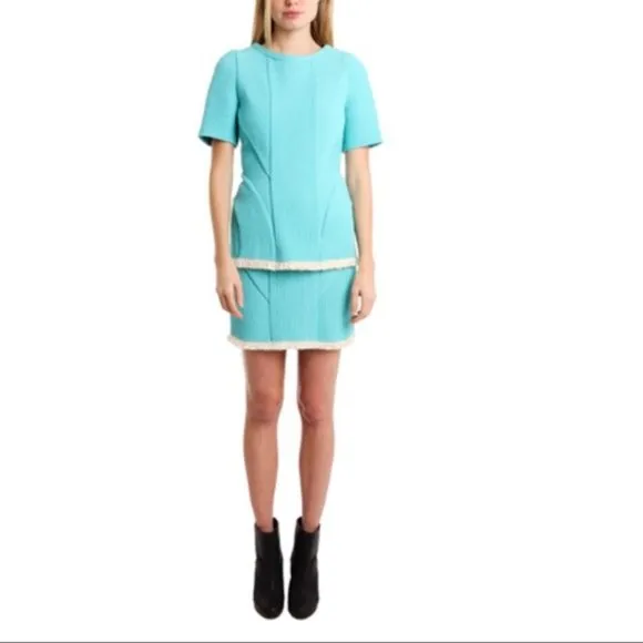 BARBIECORE RARE FIND 3.1 Philip Lim Never Worn! Corded Sky Blue Skirt
