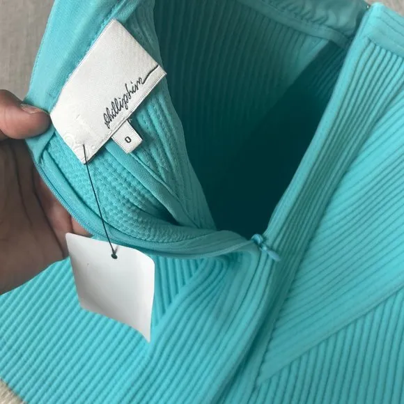 BARBIECORE RARE FIND 3.1 Philip Lim Never Worn! Corded Sky Blue Skirt
