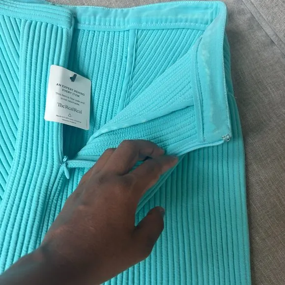 BARBIECORE RARE FIND 3.1 Philip Lim Never Worn! Corded Sky Blue Skirt