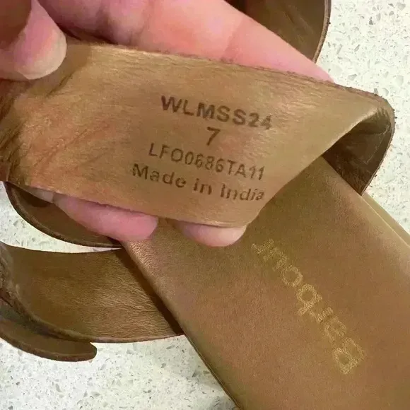 Barbour Annalise Leather Mule Sandals