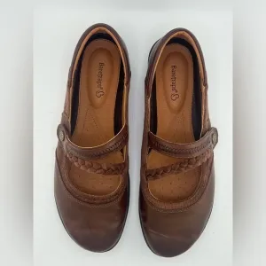 BareTraps women’s Auburn brown Nafila Strappy Mary Jane Ballet Flats size 10
