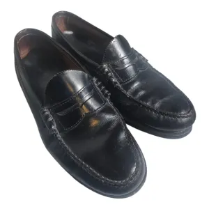 Bass Men's Black Leather Penny Loafers | Size 10M