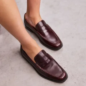 Bated Maleo Mahogany Brown Boxed Leather Loafers