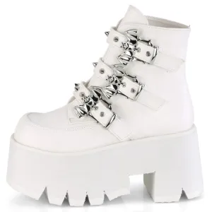 Bats Platform Gothic Chunky High Heel Ankle Boots