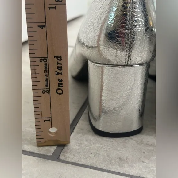 BC Footwear By Seychelles - Unforgettable Ankle Boot in Silver- size 8.5 - NWOB