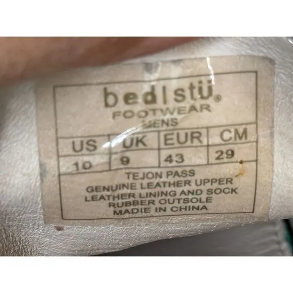 Bed Stu Driving Leather Distressed Loafers Men's 10 Tejon Pass