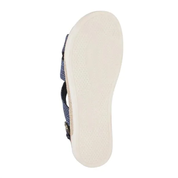 Bella Vita Women's Kato Slingback Woven Sandals Navy Size 8 1/2 W