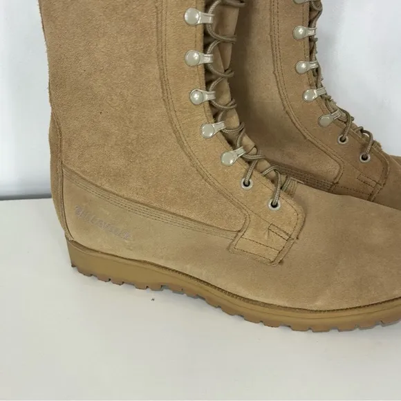Belleville Tan Mid-Calf Suede Combat Boots