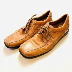 Benesserie Lion Driving Loafers Shoes Mens 12 Honey Brown Leather Vero Cuoio