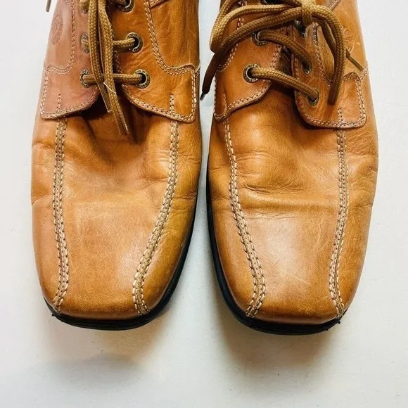 Benesserie Lion Driving Loafers Shoes Mens 12 Honey Brown Leather Vero Cuoio