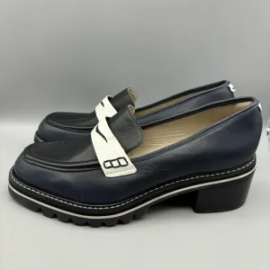 Bernardo‎ Anthropologie Penny Loafers Women’s Size 9.5 M Selma Chunky Heeled