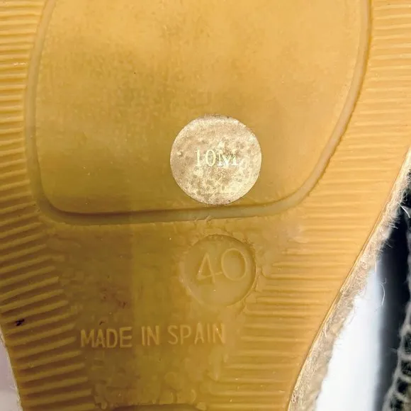 Bettye Muller Brown Leather Wrap Strap Espadrilles