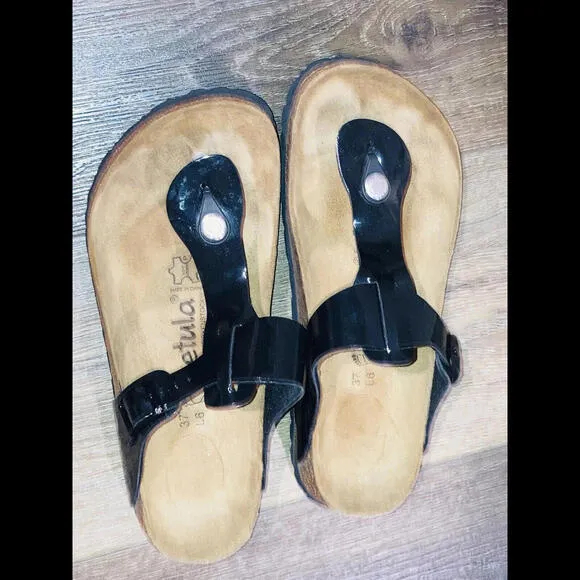 betula birkenstock Gizeh SZ 37/6 Women’s Black Patent leather sandals