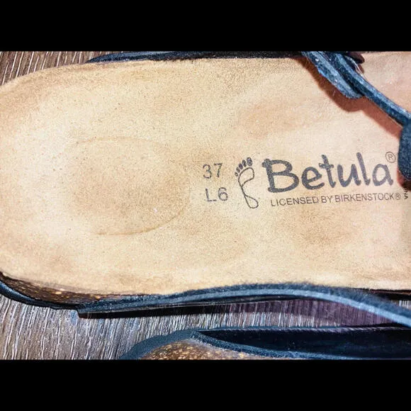 betula birkenstock Gizeh SZ 37/6 Women’s Black Patent leather sandals