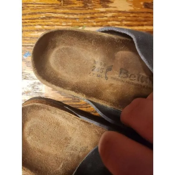 BETULA by BIRKENSTOCK Black Lazer cutout sandals Women’s Size 38