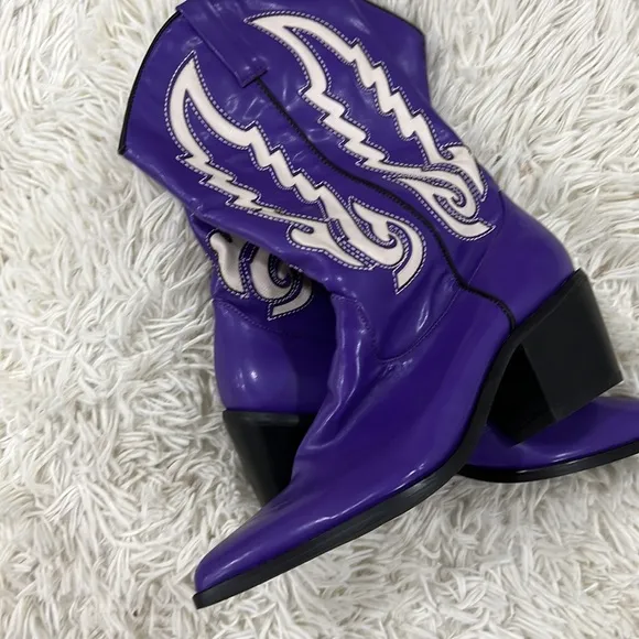 Billini Purple Norva Cowboy Boots