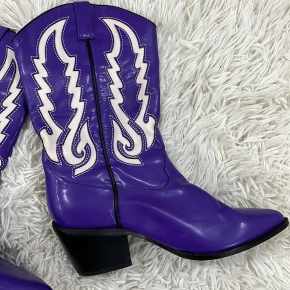 Billini Purple Norva Cowboy Boots