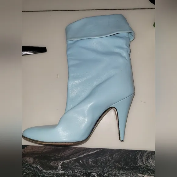 Biondini Italy Tiffany Blue Mid-Calf Boots