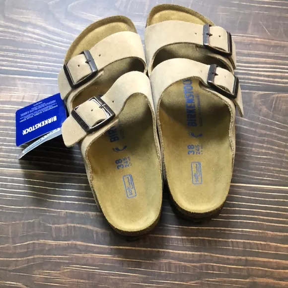 Birkenstock Arizona Sandals with Adjustable Straps and Contoured Footbed Narrow