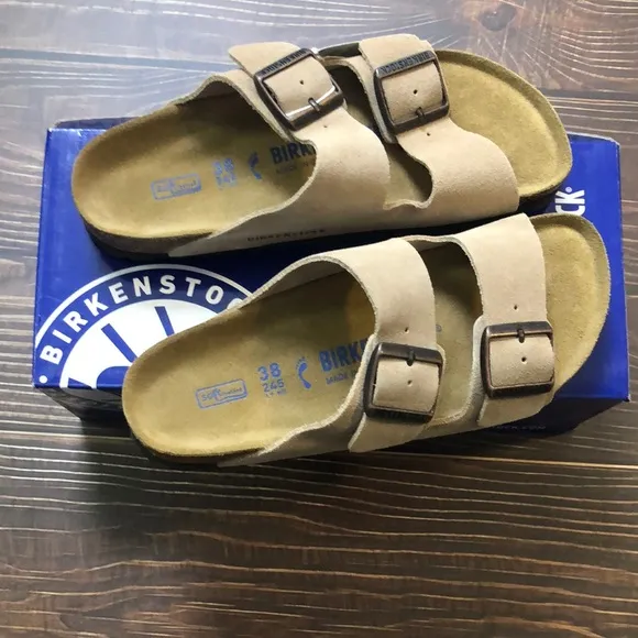 Birkenstock Arizona Sandals with Adjustable Straps and Contoured Footbed Narrow