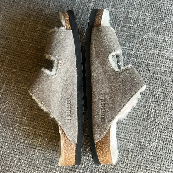 BIRKENSTOCK ARIZONA SHEARLING SANDALS