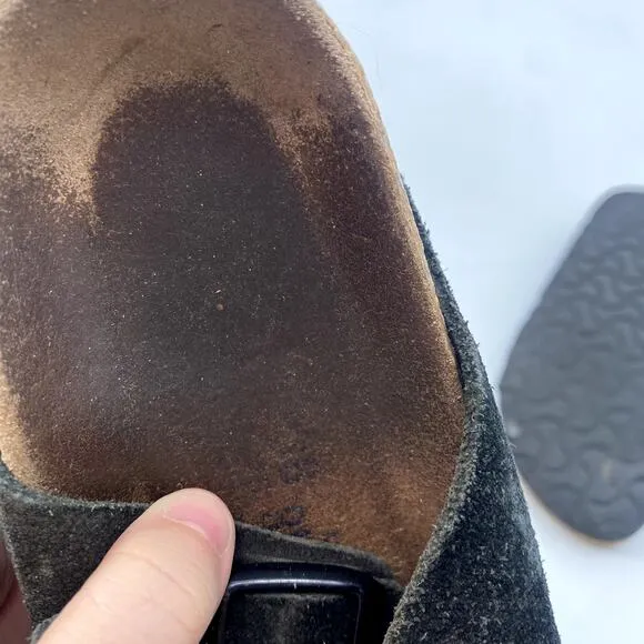 Birkenstock Black Suede Arizona Sandals