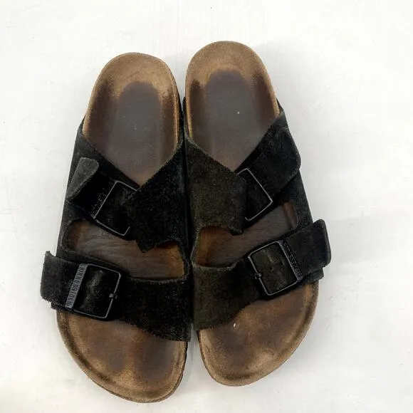 Birkenstock Black Suede Arizona Sandals