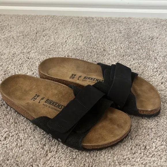 Birkenstock Black Suede Sandals 8-8.5