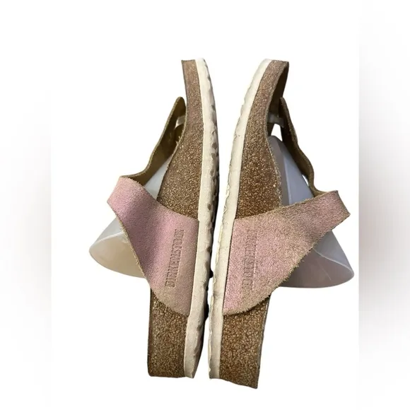 Birkenstock Gizeh Sandals Metallic Pink Women’s Size EU 39 US 8-8.5