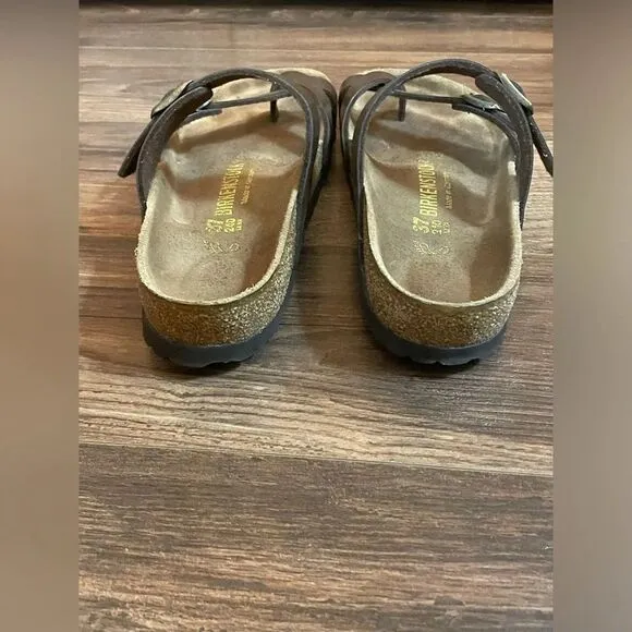 Birkenstock Mayari Birkibuc Mocha sandals size US W6 M4 EU37‎